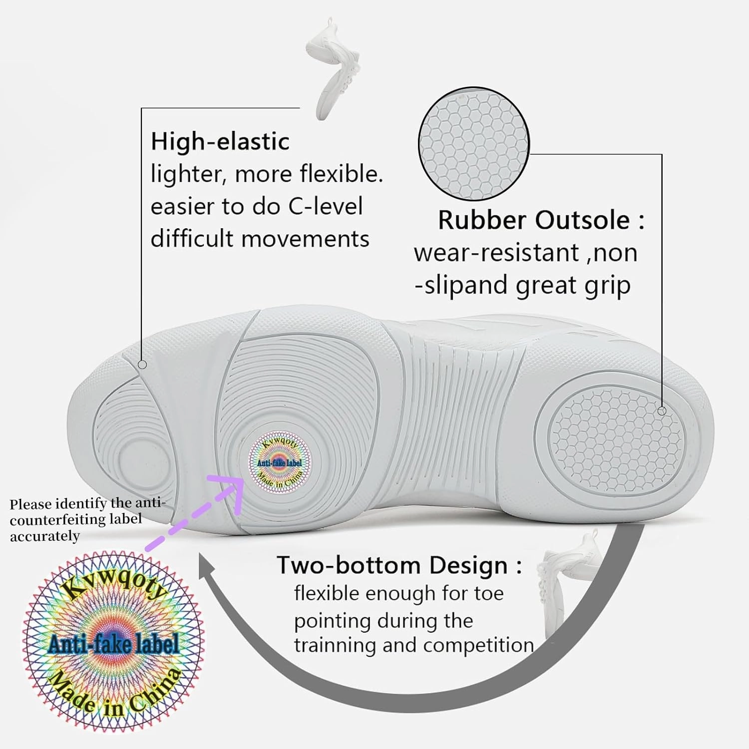 Cheer Shoes Girls Cheerleading Dance Flexible Gymnastic Athletic Training Tennis Sneakers Women Adult Youth Kid Tuff Volleyball Shoes