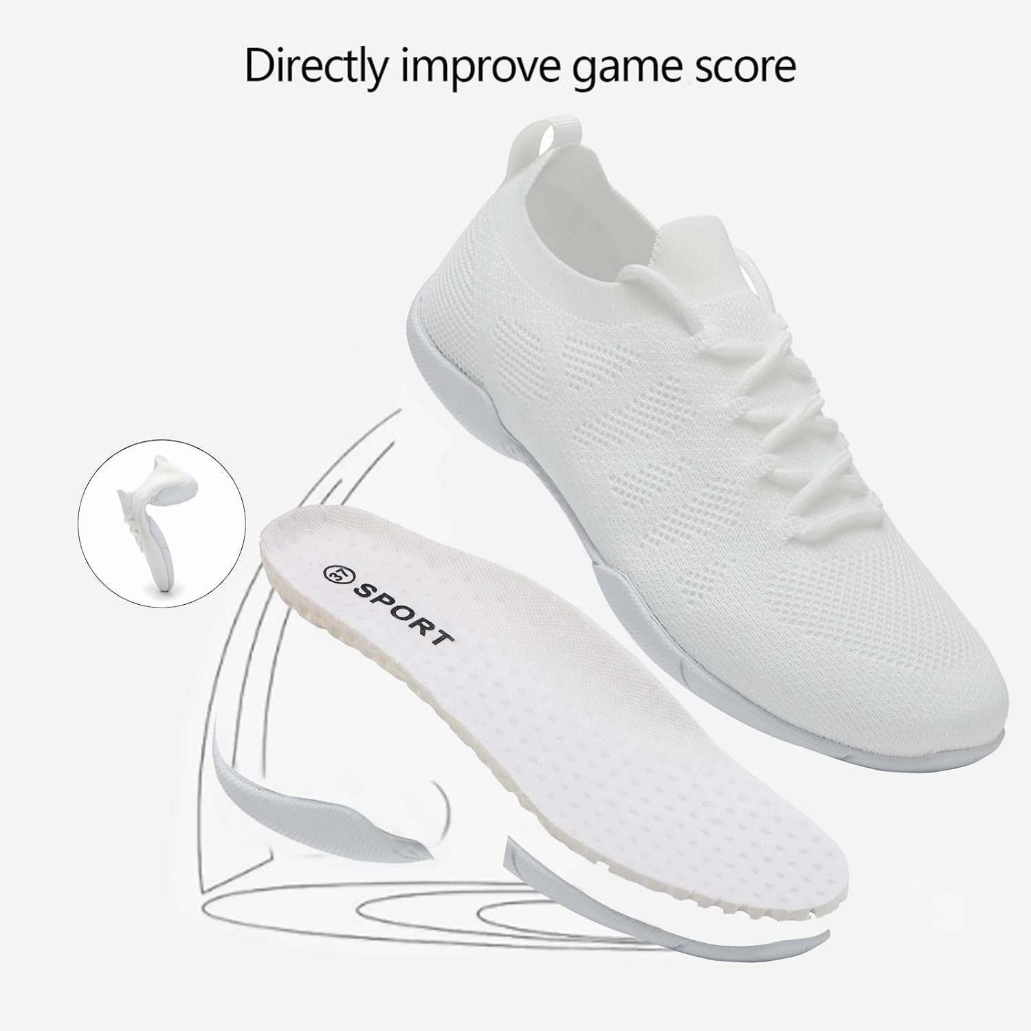 Cheer Shoes Girls Cheerleading Dance Flexible Gymnastic Athletic Training Tennis Sneakers Women Adult Youth Kid Women's Mizuno Shoes Volleyball