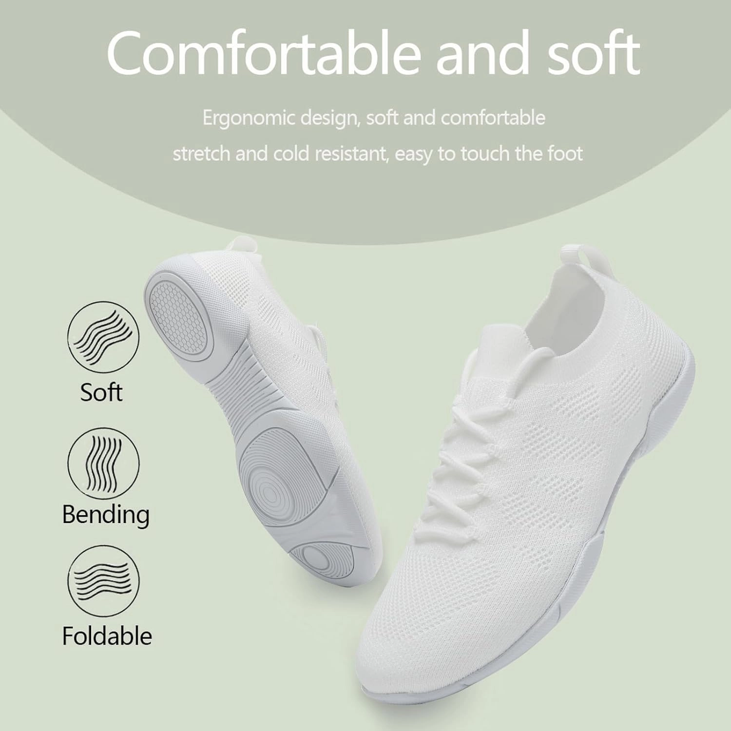 Cheer Shoes Girls Cheerleading Dance Flexible Gymnastic Athletic Training Tennis Sneakers Women Adult Youth Kid Adidas Court Stabil Volleyball Shoes