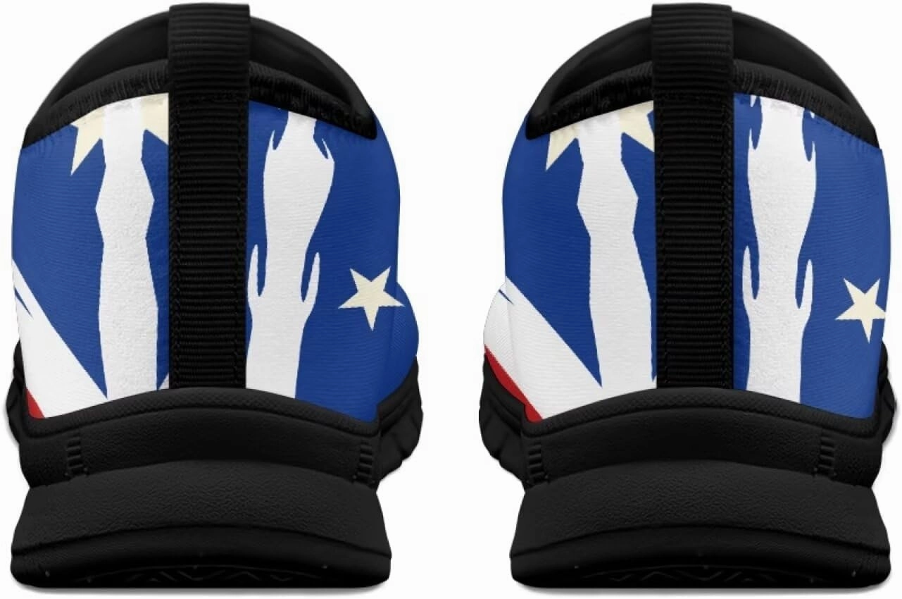 Top Rated Cycling Shoes American Flag Walking Shoes for Women Slip On Casual Running Shoes Low Top Mesh Sport Shoes Lightweight Adult Jogging Shoes