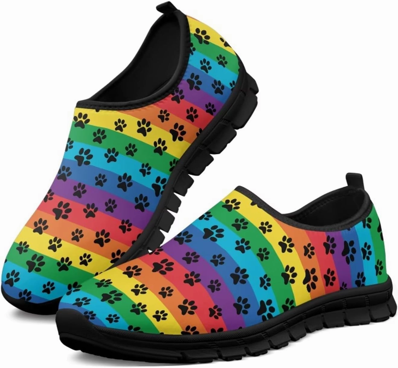 American Flag Walking Shoes for Women Slip On Casual Running Shoes Low Top Mesh Sport Shoes Lightweight Adult Jogging Shoes Cycling Shoes Without