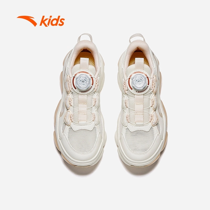 Wing Snow Boots anta kids girls HUANXING casual shoes 3225C8801-4 -beige (kasut kasual kanak perempuan)