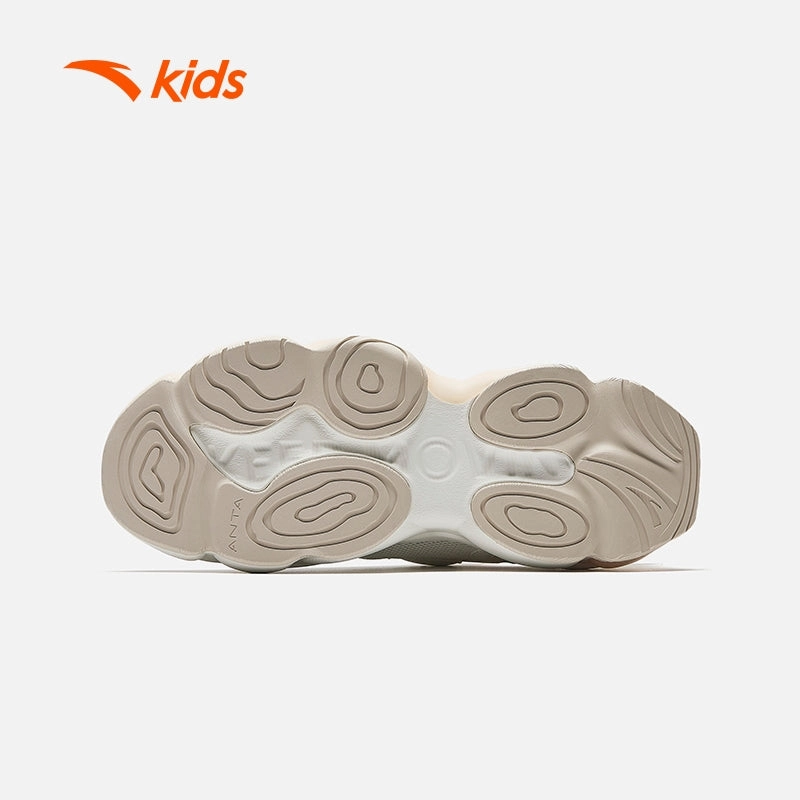 Slip On Snow Boots Waterproof anta kids girls HUANXING casual shoes 3225C8801-4 -beige (kasut kasual kanak perempuan)