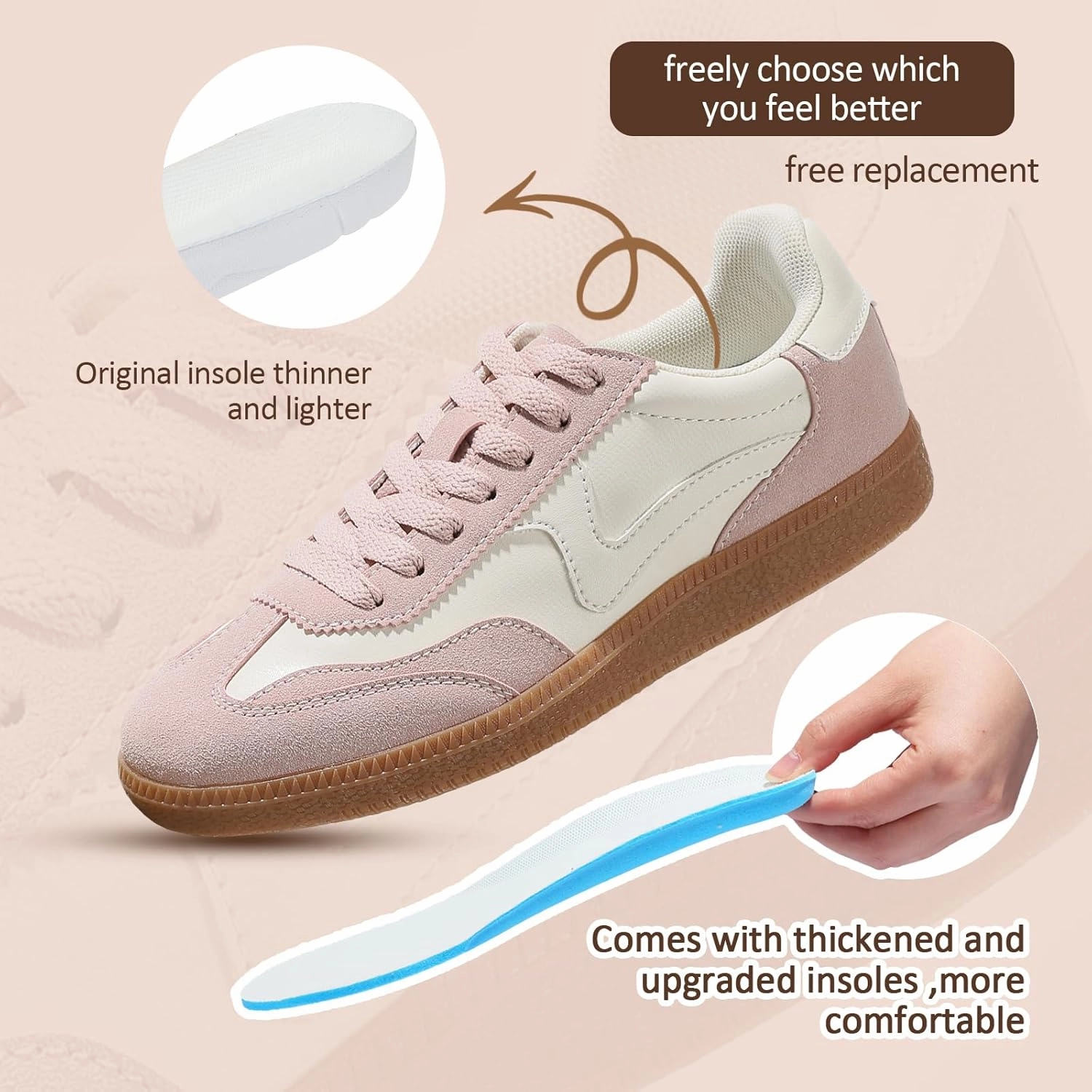 AOSPHIRAYLIAN Sneakers for Women Comfortable Casual Walking Tennis Shoes Slip-On & Lace-Up Women's Fashion Sneakers Trendy Women's Footwear Grant Hill Tennis Shoes