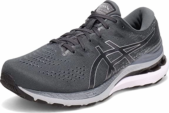 Men's Asics Gel-Kayano 28, Carrier Grey/Black, 9 2E Wide Asics Oly Shoes