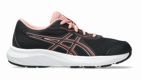 Asics Contend 9 GS | Black/Dark Pink/Grey Running Shoes Size 16