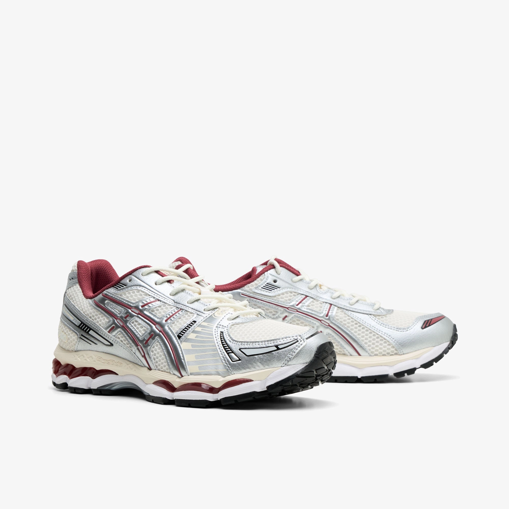 ASICS GEL-Kayano 12.1 Cream / Pure Silver Asics Running Shoe Lineup
