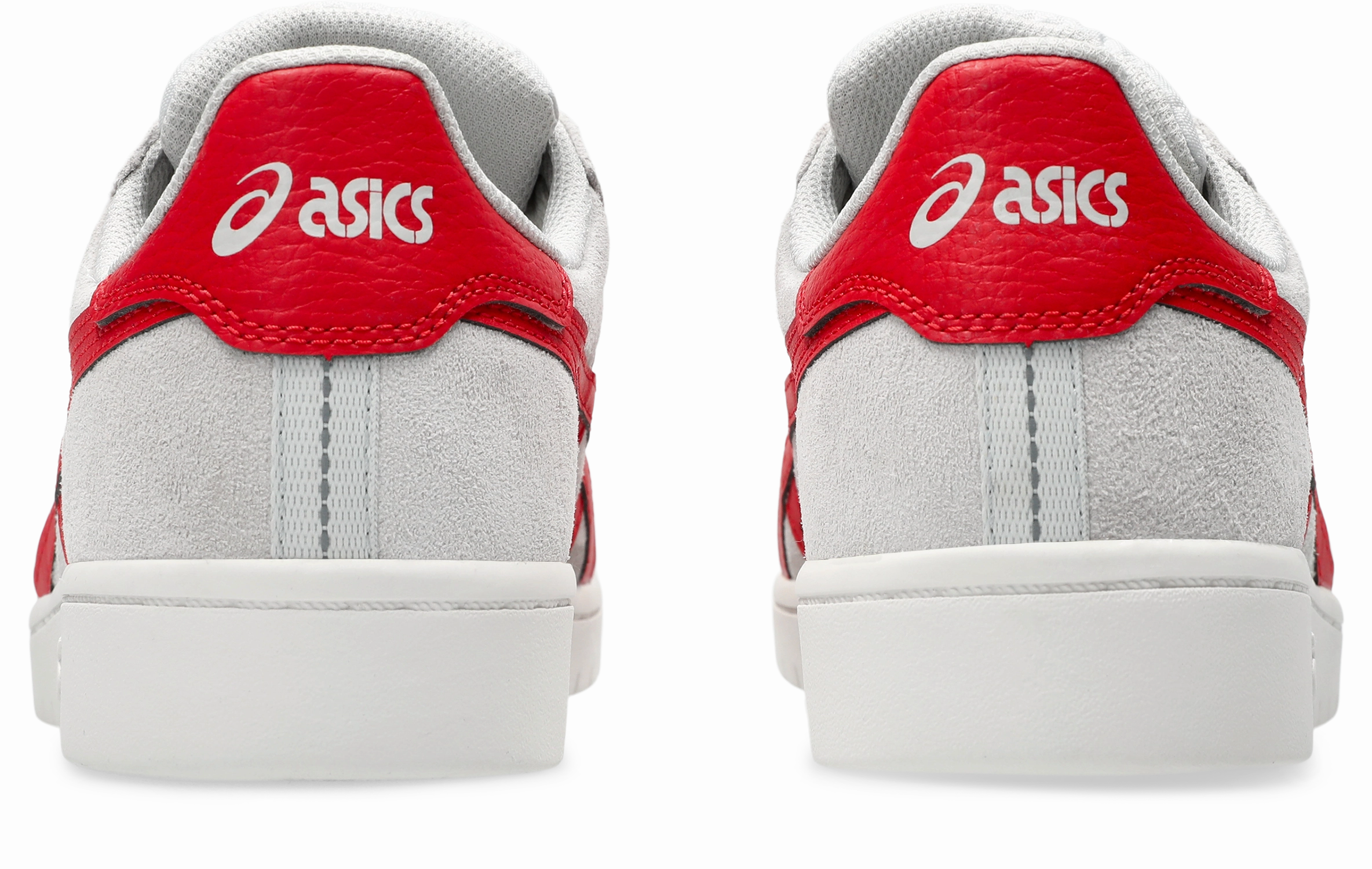 Asics Japan Pro Skate Shoes-Cloud Grey/Classic Red Retro Asics Running Shoes