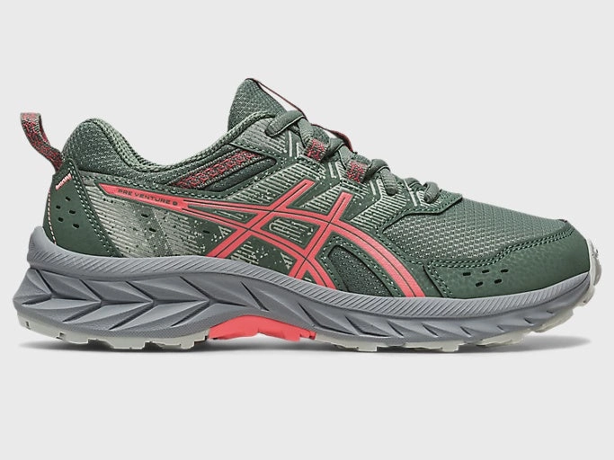 Asics Best Shoes For Overpronation Asics Kid's Gel Venture 9 GS - Ivy/Papaya
