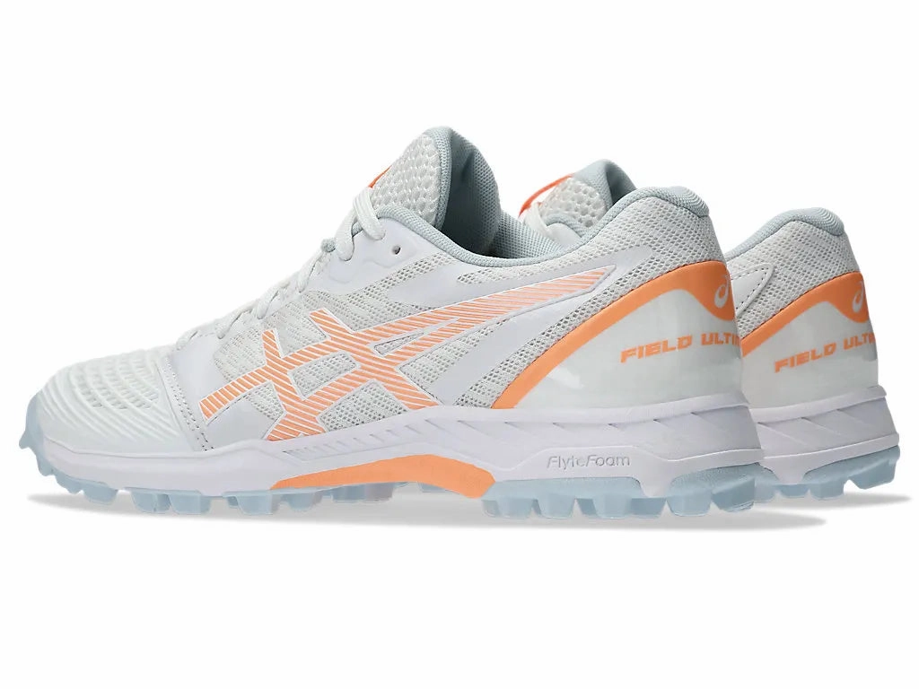 Asic Shoes Amazon Asics Womens Field Ultimate FF Turf and Hockey Shoe - White/Bright Sunstone