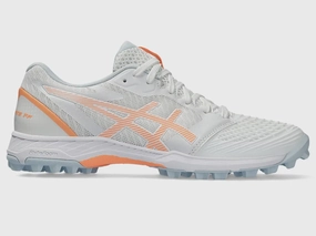 Asics Gel-game 9 Pickleball Tennis Shoes Asics Womens Field Ultimate FF Turf and Hockey Shoe - White/Bright Sunstone