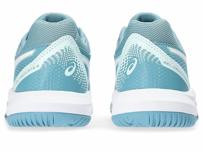 Asics Womens Gel Dedicate 8 (Hardcourt) Tennis Shoe - Gris Blue/White Asics 727 Weightlifting Shoes