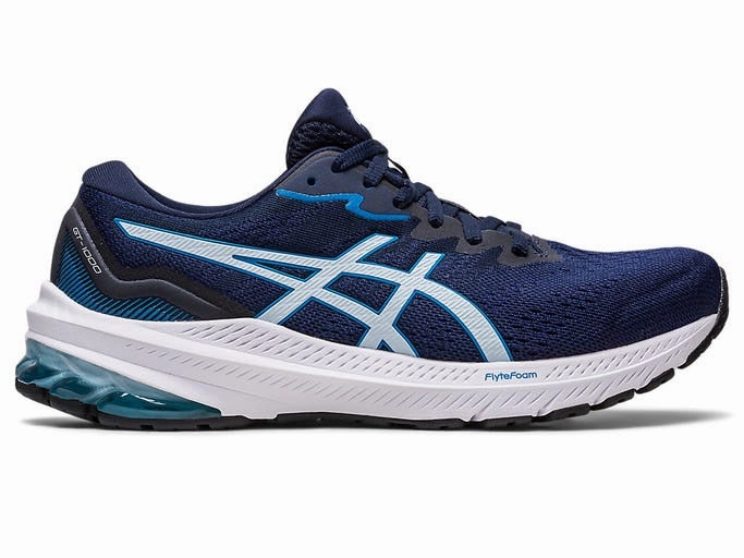 Asics Top Of The Line Running Shoe Asics Womens GT 1000 11 (D) - Indigo Blue/Sky