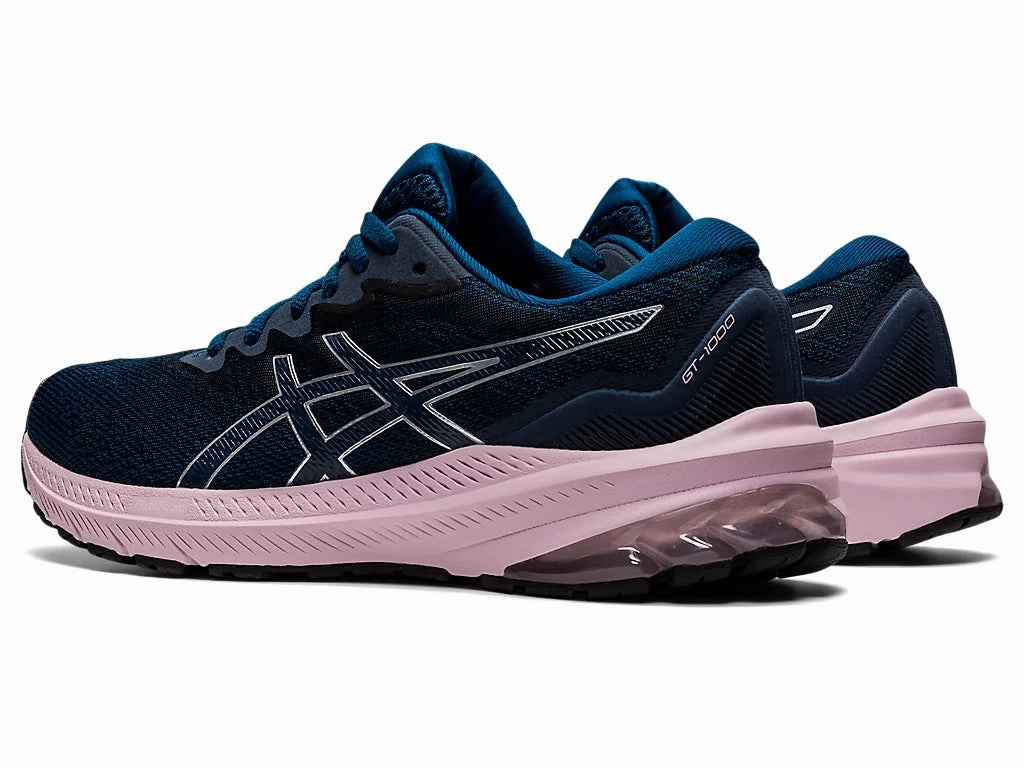 Asics Shoes Nimbus 21 Asics Womens GT-1000 11 (D) - Mako Blue/Barley Rose