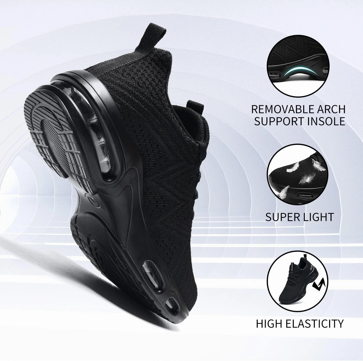 AUPERF Women Air Running Shoes Athletic Tennis Walking Shoes Lightweight Fashion Sneakers for Gym Sport Jogging Shuttle Badminton Shoes