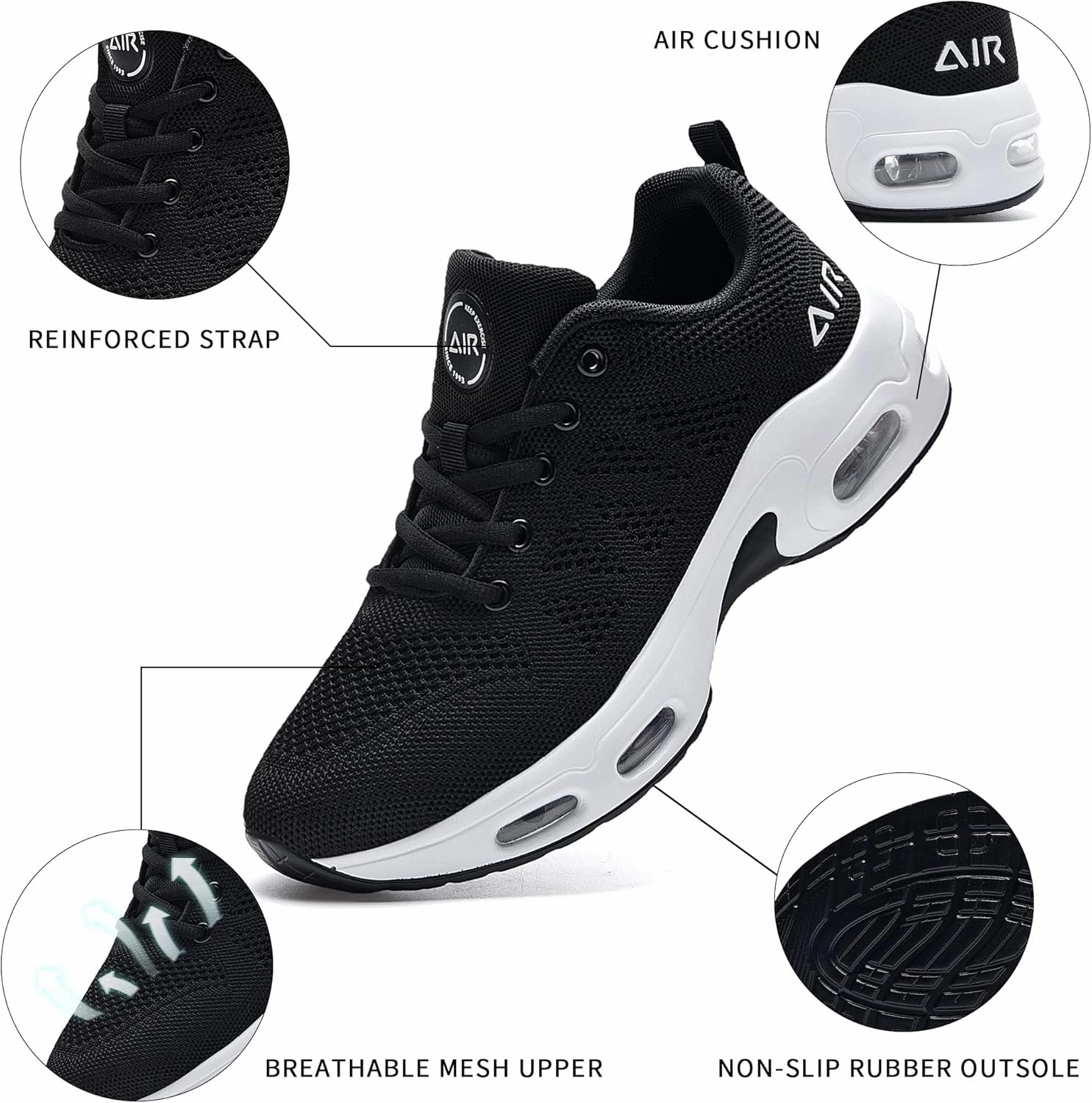 Badminton Shoes Sport Chek AUPERF Women Air Running Shoes Athletic Tennis Walking Shoes Lightweight Fashion Sneakers for Gym Sport Jogging
