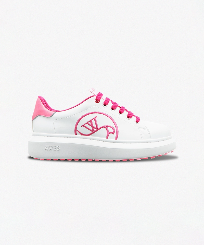 AVVES Women's Oreo Essential Highrise - Pink Spikes Or Spikeless Golf Shoes