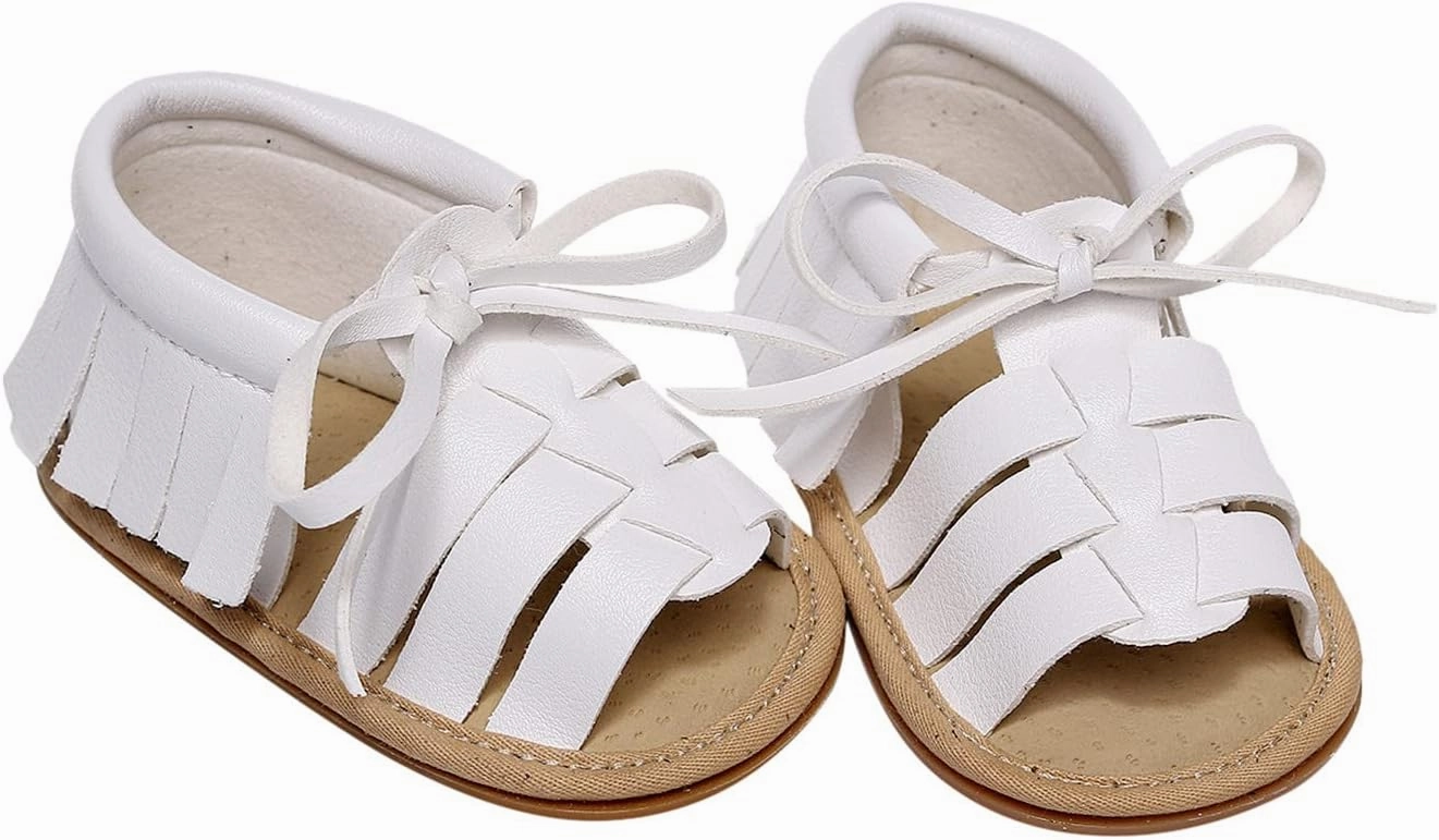 Baby Flip Flop Infant Boys Girls Open Toe Solid Tassels Shoes First Walkers Shoes Summer 12 Month Boy Sandal Size 17 Soccer Cleats