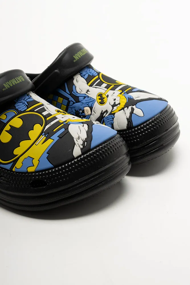 Dupe Boston Clogs Batman Clog Black