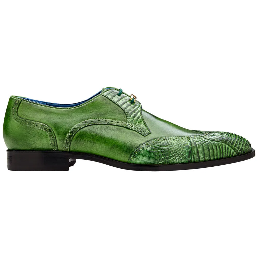 High Heel Boots For Winter Belvedere Antonio Emerald American Alligator Skin Wingtip Derby (USA Men Size)