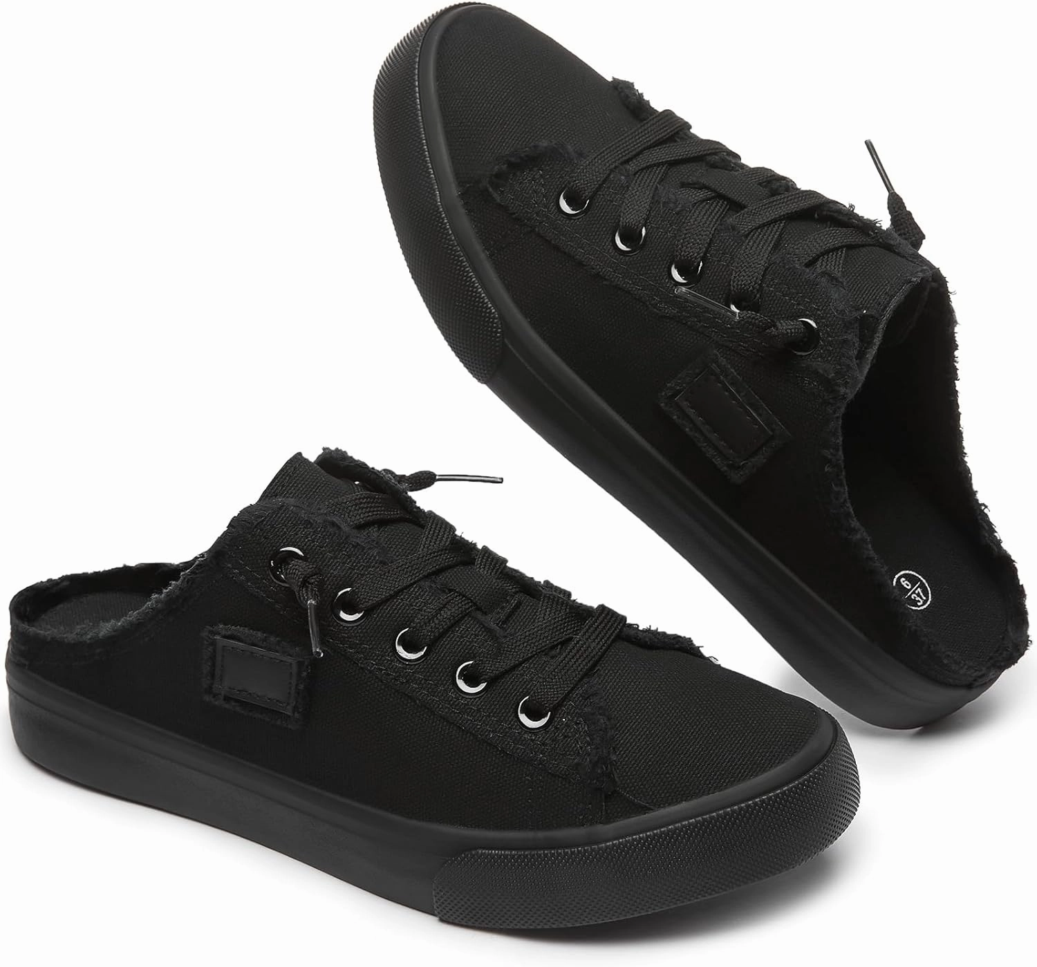 Cole Haan Slip On Loafers BENPAO Women's Slip on Sneakers Canvas Slip ons Shoes Fashion Comfortable Mules Womens Non Slip Loafers Casual Backless Shoes