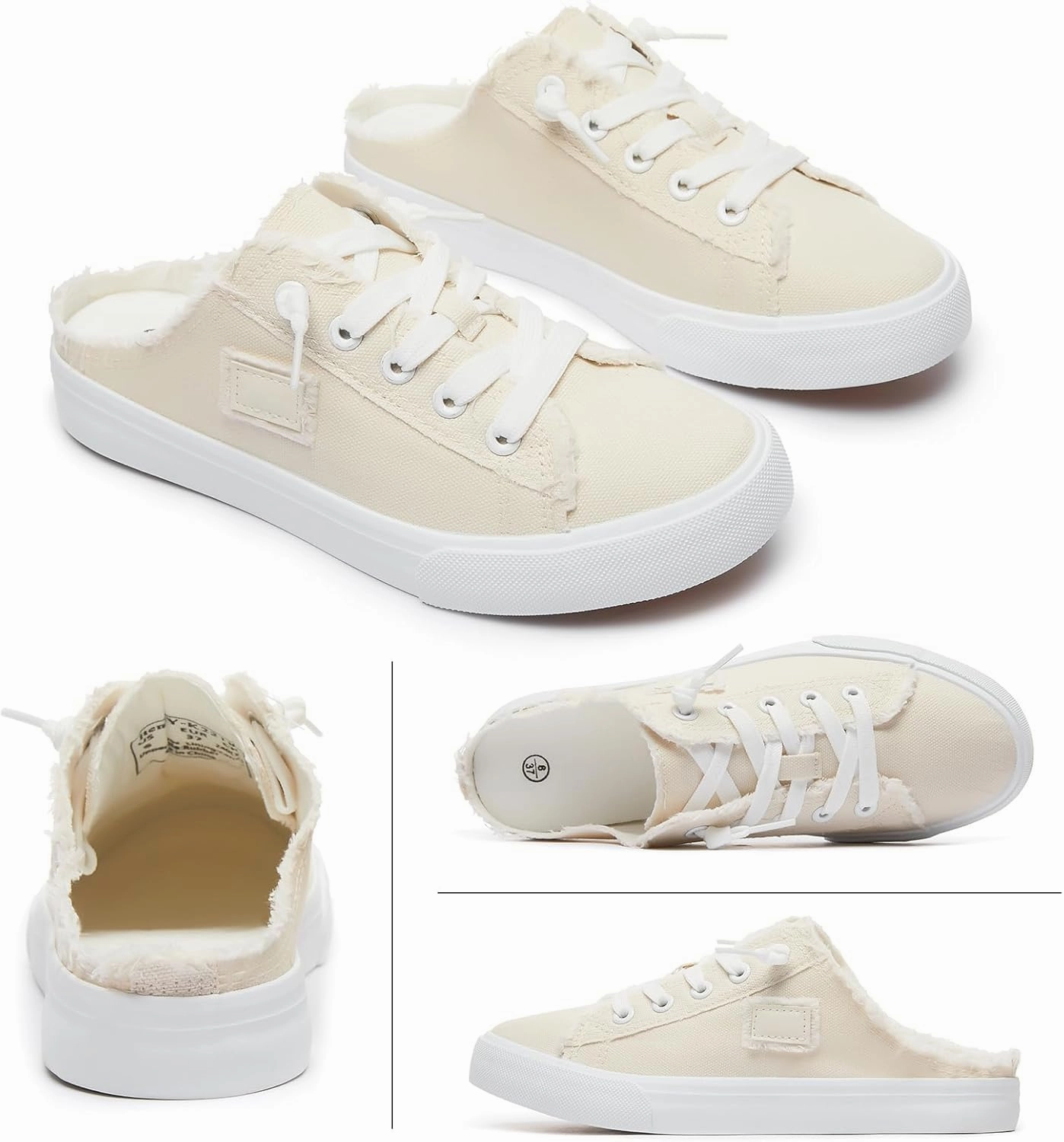 Best Slip On Sneaker For Walking BENPAO Women's Slip on Sneakers Canvas Slip ons Shoes Fashion Comfortable Mules Womens Non Slip Loafers Casual Backless Shoes