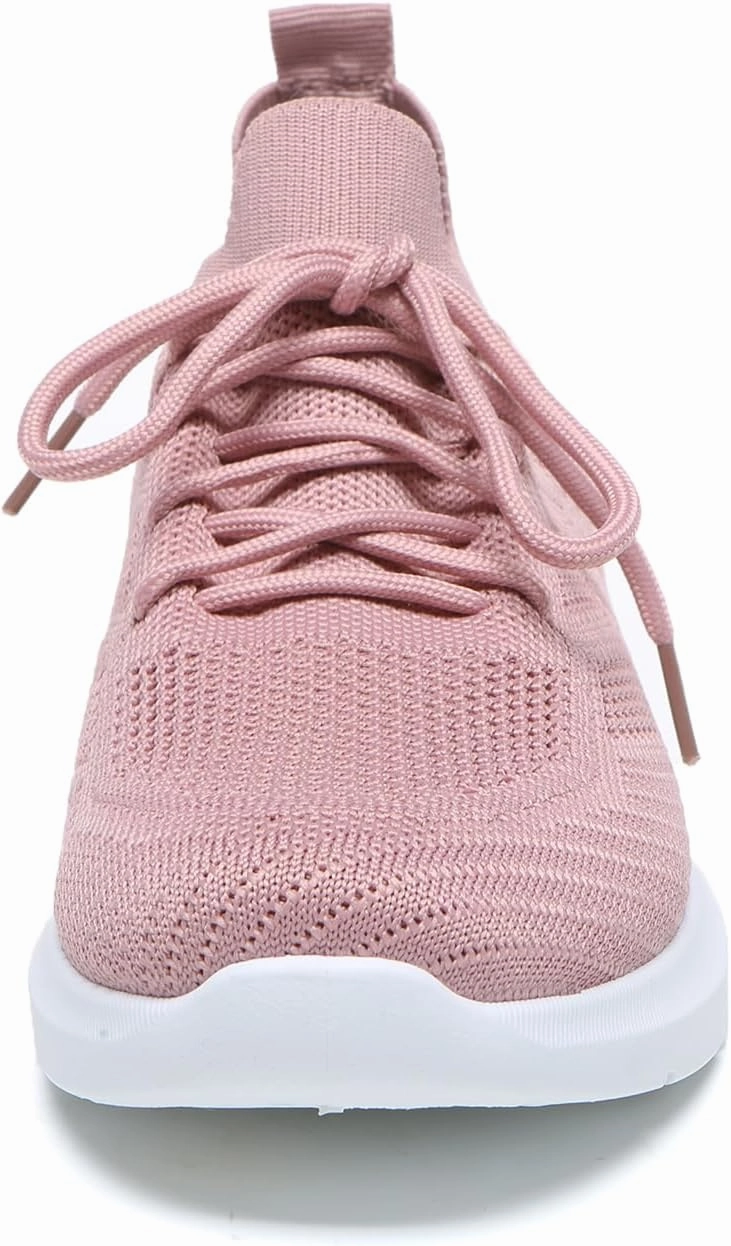 Bernal Sneakers for Women Casual Mesh Breathable Lace Up Walking Shoes Lightweight Non Slip Tennis Gym Workout Shopping Shoes Create Your Own Volleyball Shoes