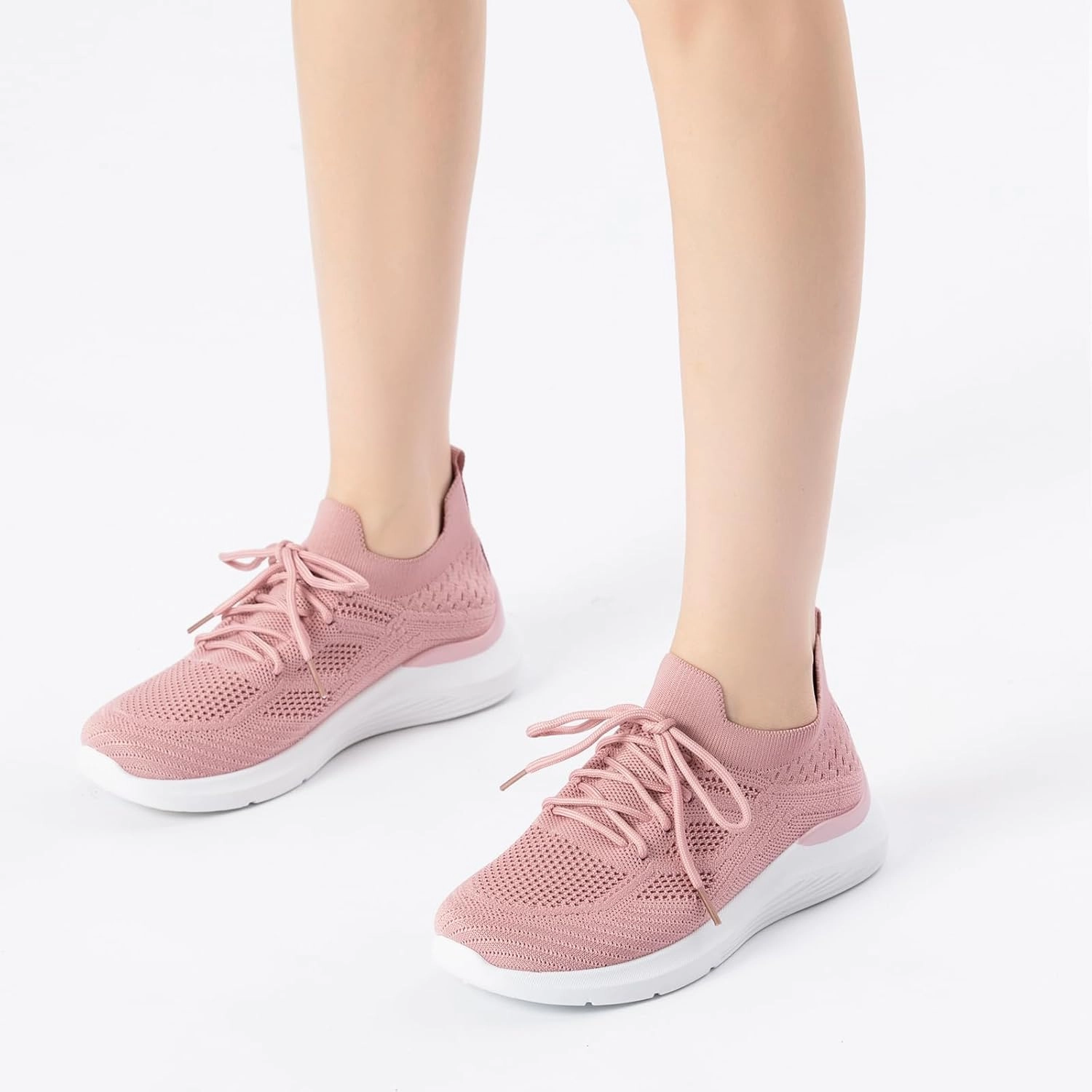 Best Brand For Volleyball Shoes Bernal Sneakers for Women Casual Mesh Breathable Lace Up Walking Shoes Lightweight Non Slip Tennis Gym Workout Shopping Shoes