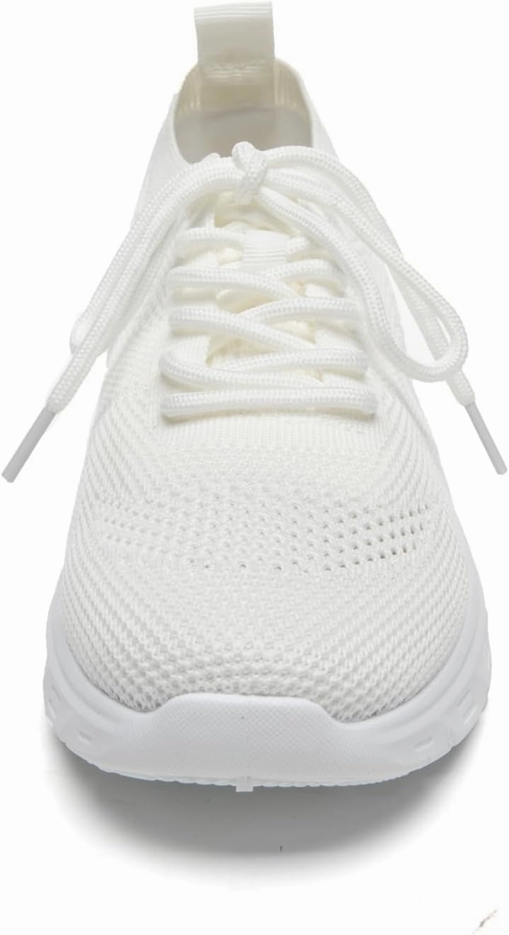 Bernal Women's Walking Shoes Casual Lace Up Lightweight Work Shoes Fashion Breathable Rhinestone Sparkle Sneakers Workout Gym Shoes Best Basketball Shoes For Volleyball Hitters