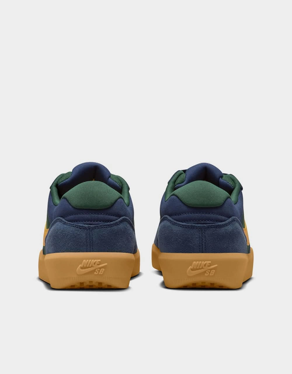 Nike SB Force 58 Skate Shoes - Midnight Navy/Univ Gold-Fir-Gum Lt Brown Nike Shoes Different Types