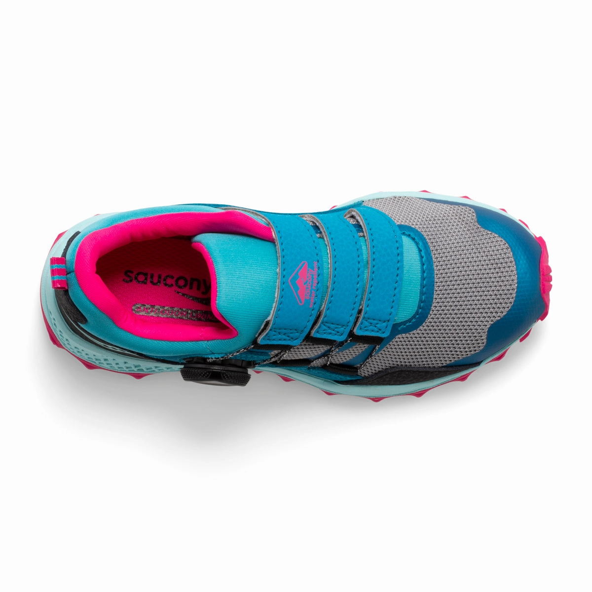 Running Shoes Cloudrunner Big Kid's Peregrine Shield BOA (Turquoise/ Pink)