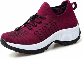 HINDOLA Women's Orthopedic Sock Sneakers Breathable Mesh Nursing Work Comfortable Casual Air Cushion Athletic Running Jogging Shoes Flux Trainer Shoe Review