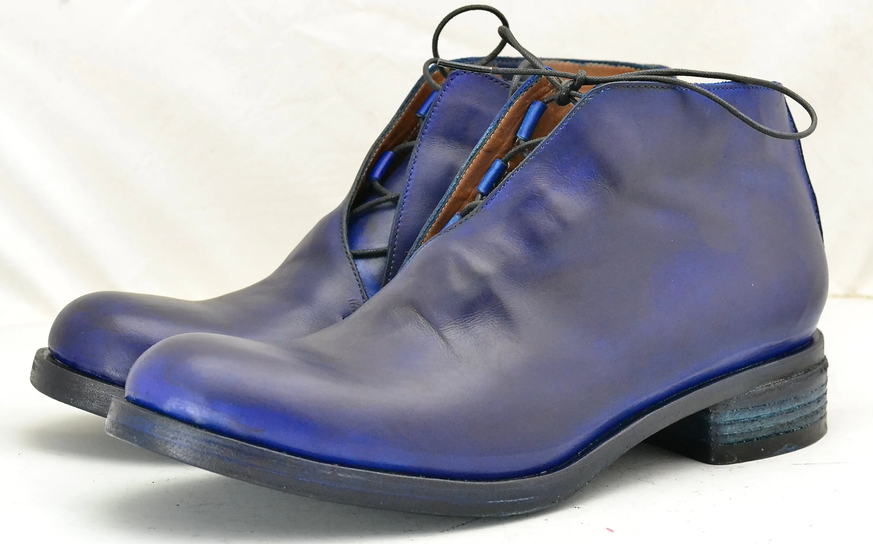 boot blind lace | Midnight blue | calf Steel Toe Boots Vs Composite