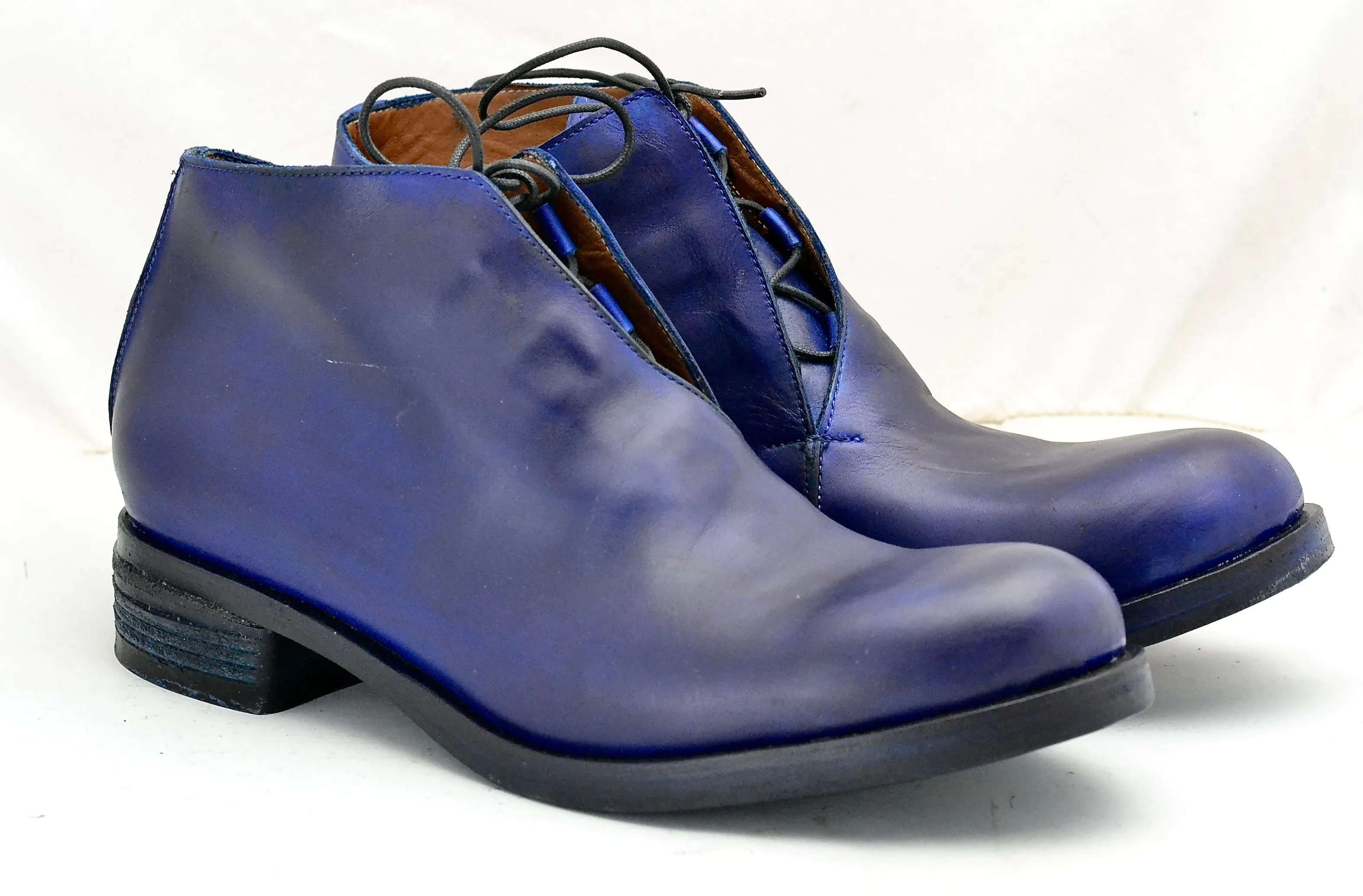 Steel Shank Boots boot blind lace | Midnight blue | calf