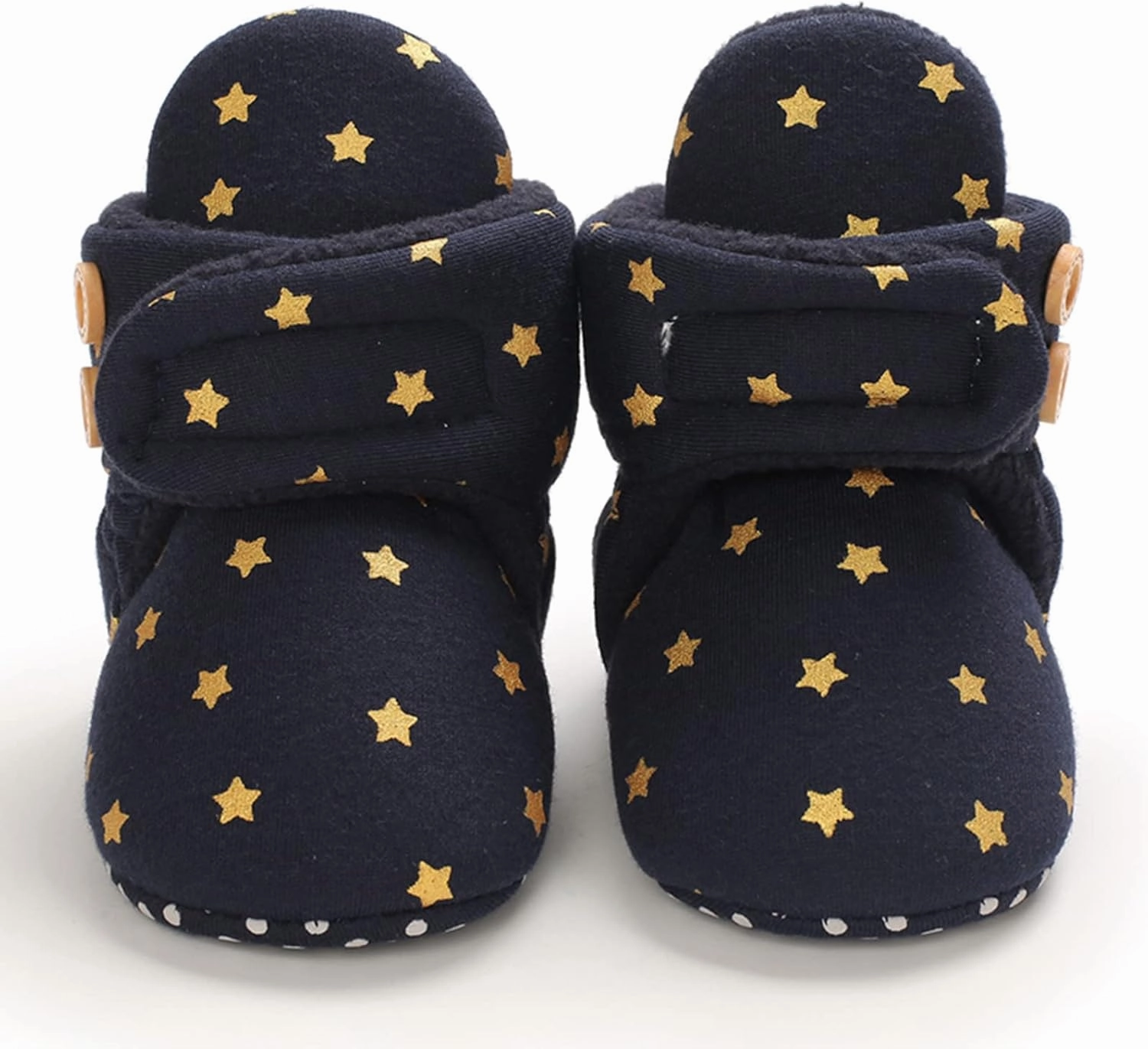 Boots for Babies Boy Baby Shoes Plus Velvet Warm Polka Dot Printing Boots Non Slip Breathable Toddler Shoes Snap Booties Baby Boy Lamine Yamal Soccer Cleats