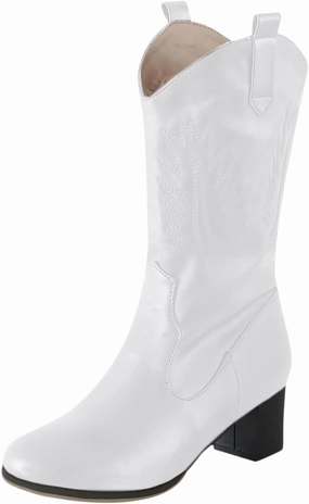 Combat Boots And Tights Boots For Women Retro Pointed Cowboys Boots Pull On Chunky Heel Western Mid-Calf Ankle Short Booties