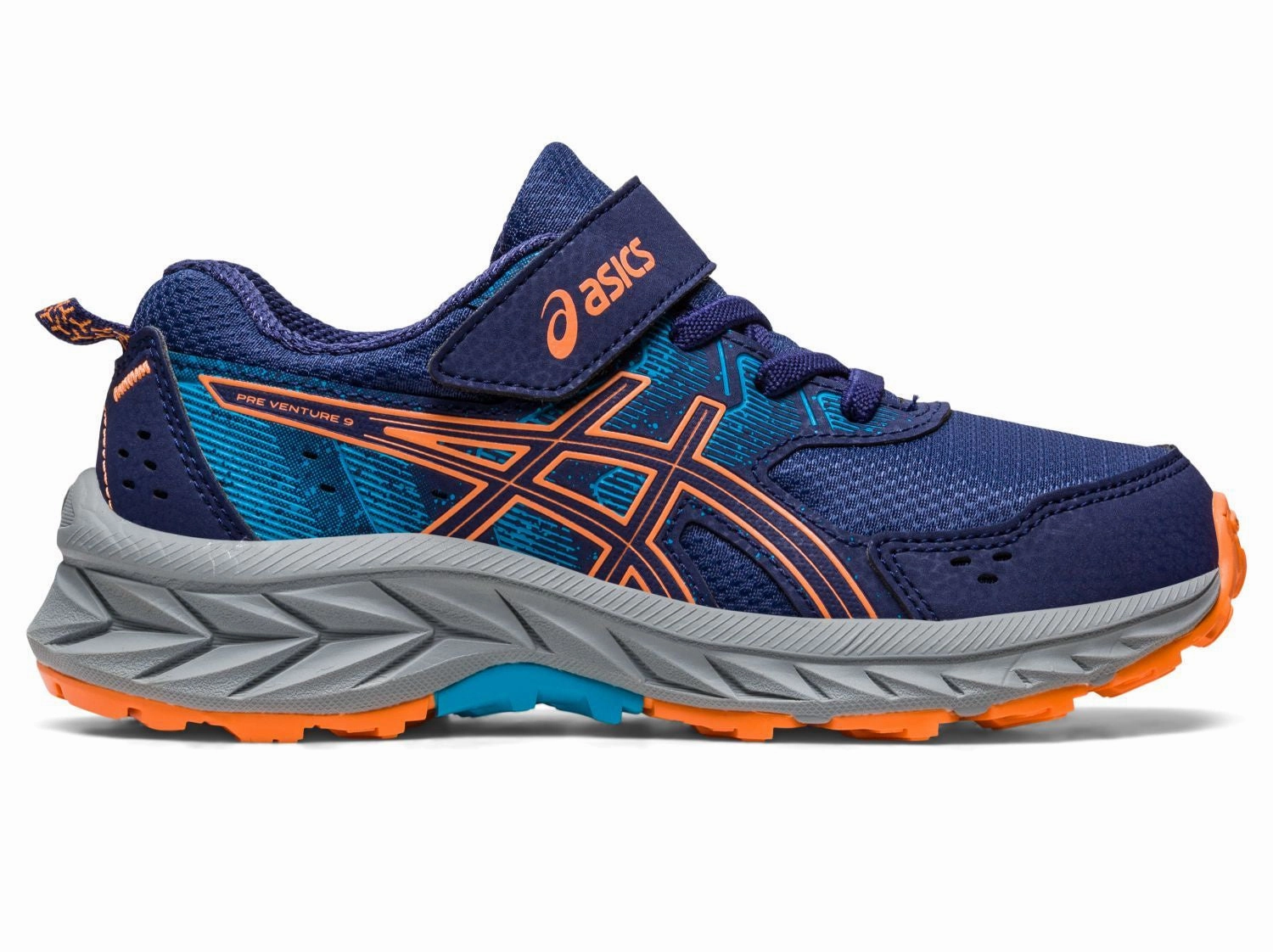 Asics Tennis Shoes Reviews Asics Kids Gel Venture 9 PS - Indigo Blue/Sun Peach