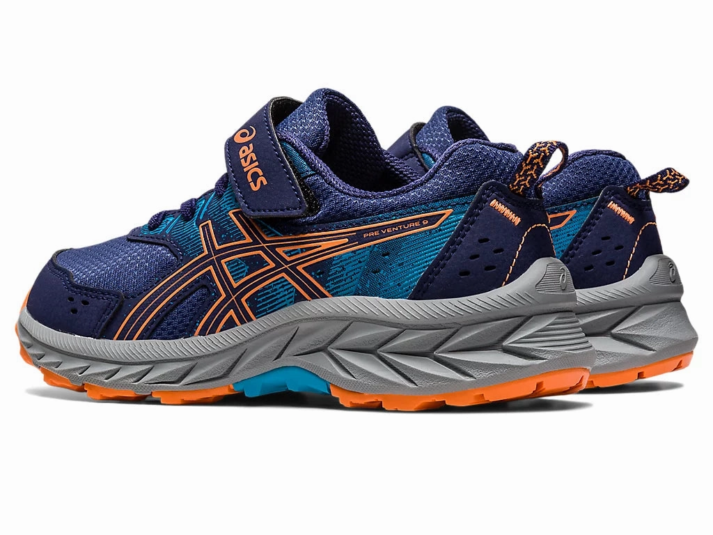 Asics Kids Gel Venture 9 PS - Indigo Blue/Sun Peach Asics Best Shoes For Overpronation