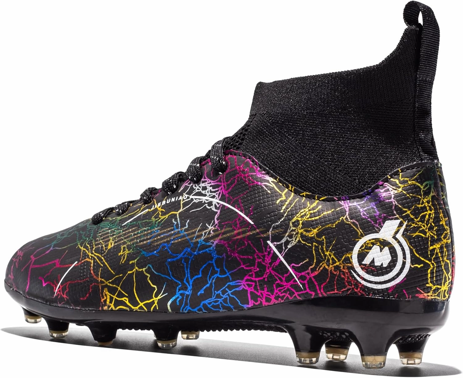 Boy Soccer Cleats Big Kids Soccer Shoes Professional Soccer Cleats Shoes,Unisex Soccer Sneakers for Little Kids Athletic Blue White Soccer Cleats