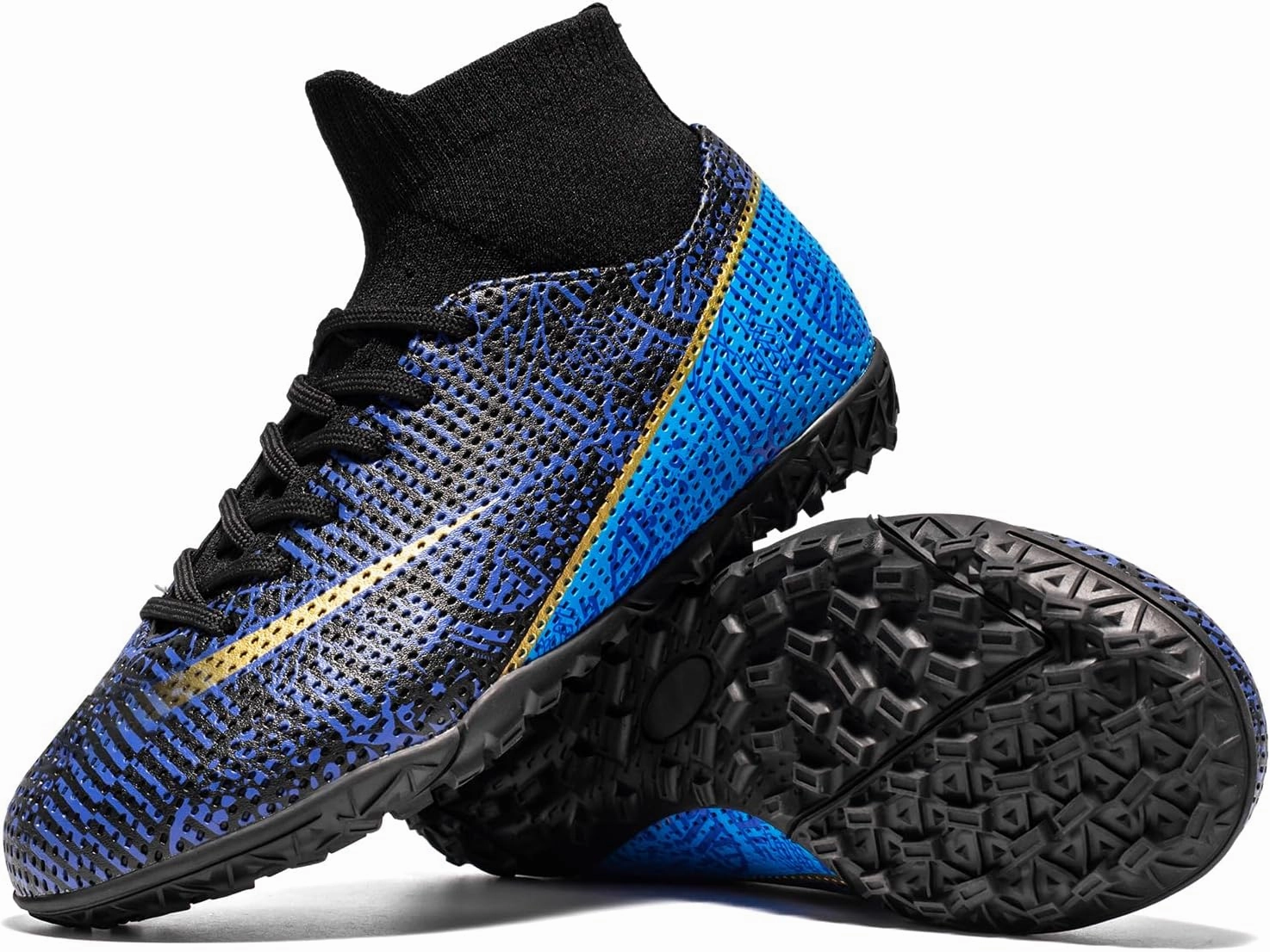 Customize Own Soccer Cleats Boys Girls Indoor Turf Soccer Shoes Slip on Soccer Cleats