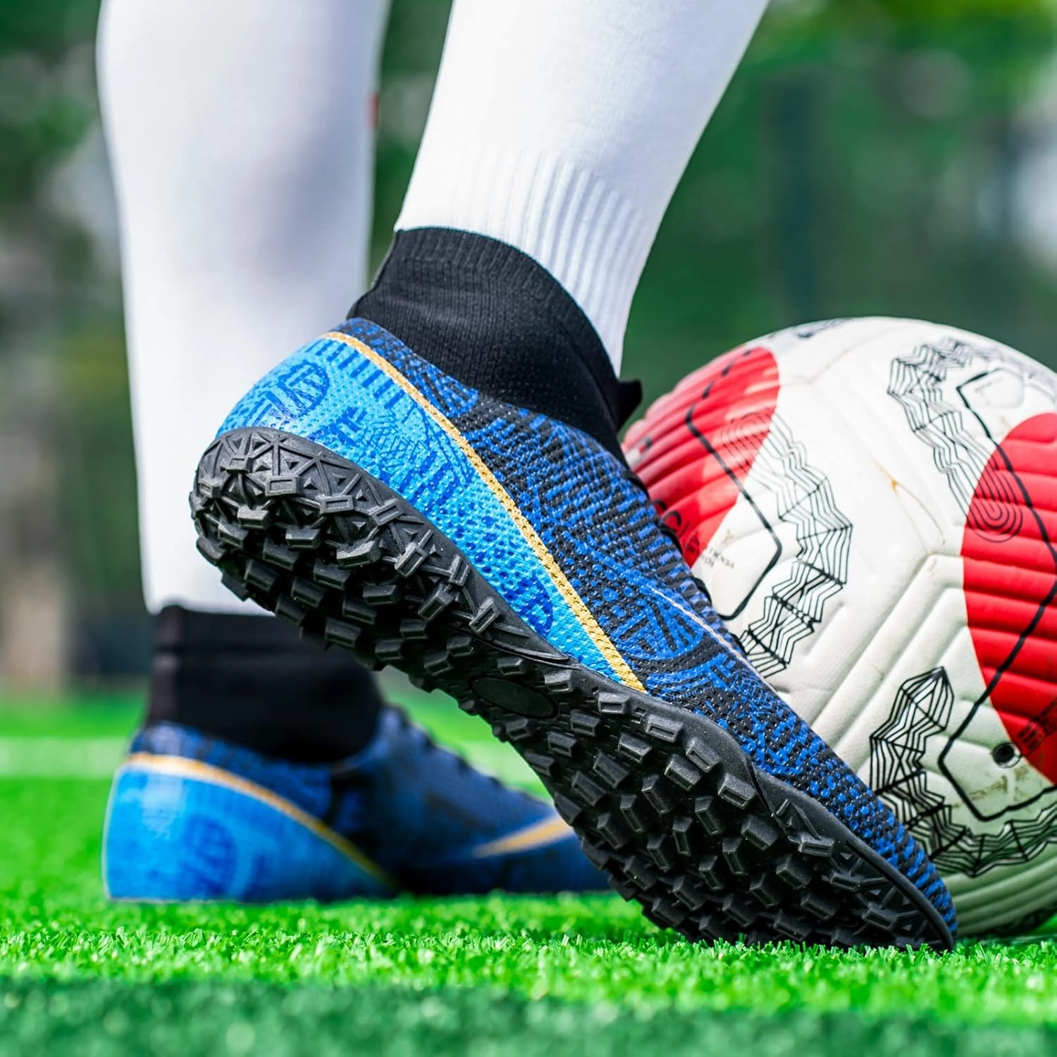 Rawlings Soccer Cleats Shoes Boys Girls Indoor Turf Soccer Shoes Slip on Soccer Cleats