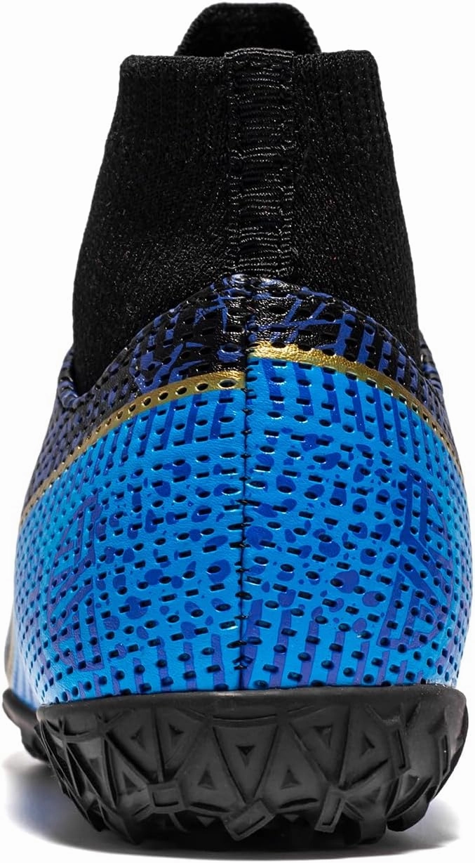 Boys Girls Indoor Turf Soccer Shoes Slip on Soccer Cleats Soccer Cleats Round Studs Vs Blades