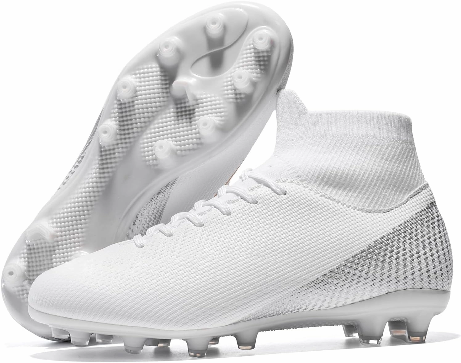 Soccer Cleats With Ankle Protection Boys Girls Soccer Cleats Kids Athletic Football Shoes Professional Training Sneakers