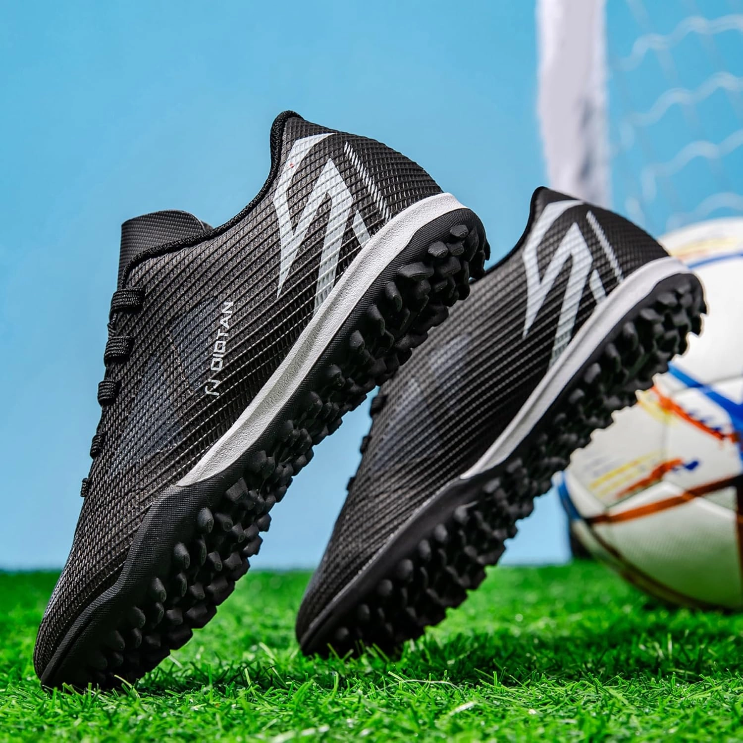 Boys Girls Soccer Cleats Kids Soccer Shoes Low Top Training Youth Football Cleats Outdoor Football Shoes Size 10 Soccer Cleats