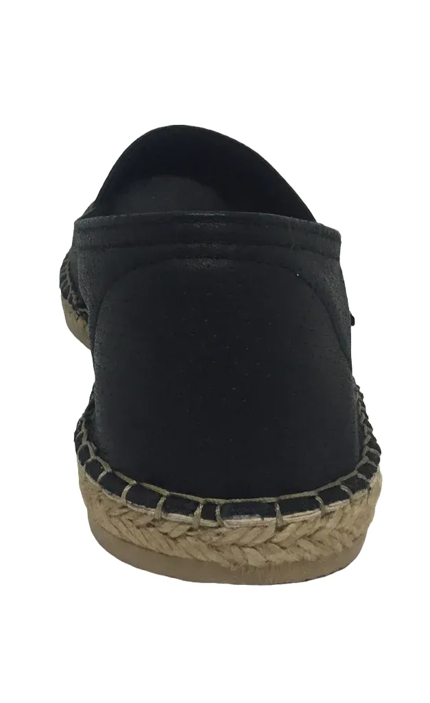 Studded Ankle Strap Espadrilles Macarena Dam ~ Black ~ Red ~ White ~ Leather