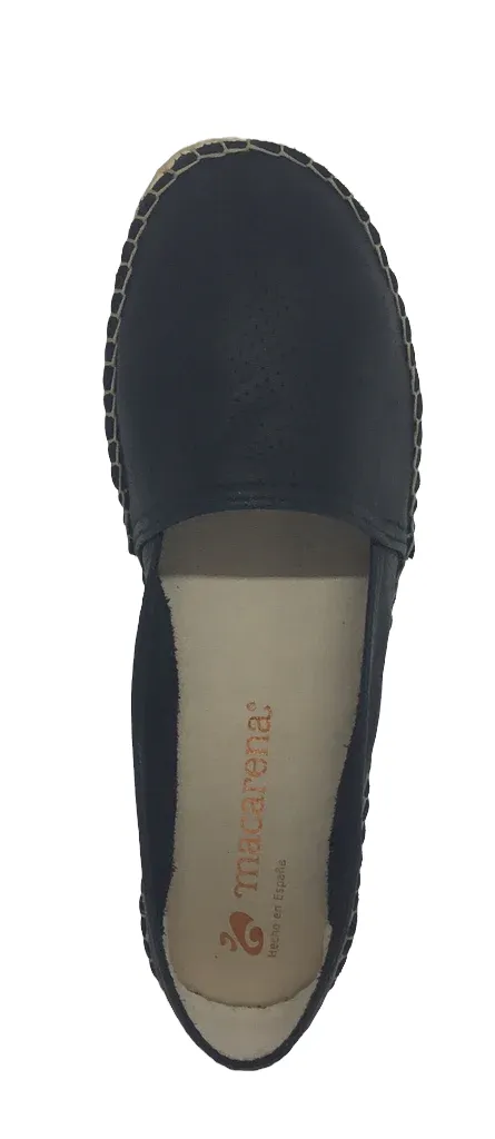 Zegna Espadrilles Macarena Dam ~ Black ~ Red ~ White ~ Leather