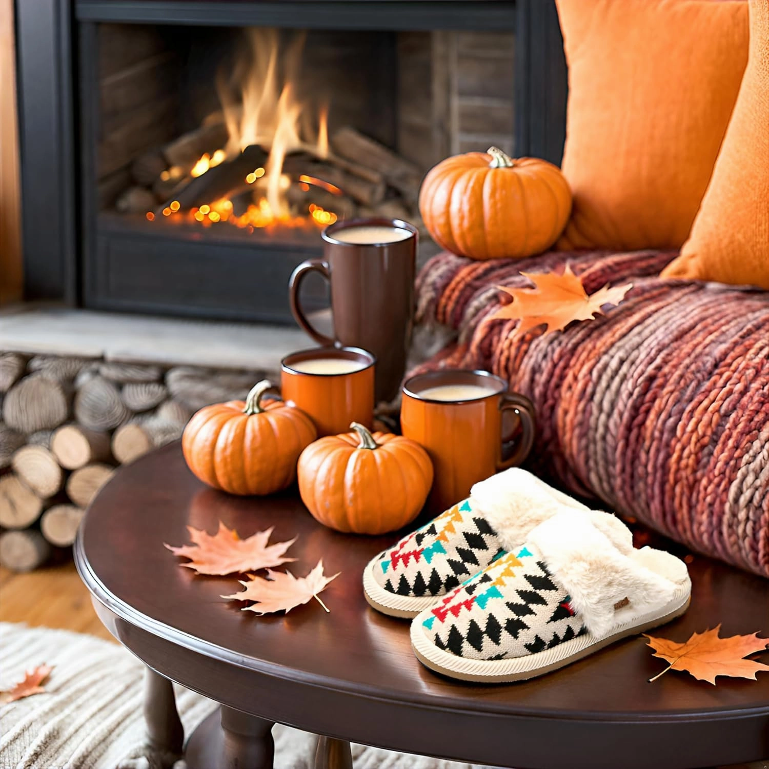 Funky Junque Cozy Plush Women's Memory Foam Slippers - Mother's Day Gift - Indoor/Outdoor Slip-Ons Slip Ons Near Me