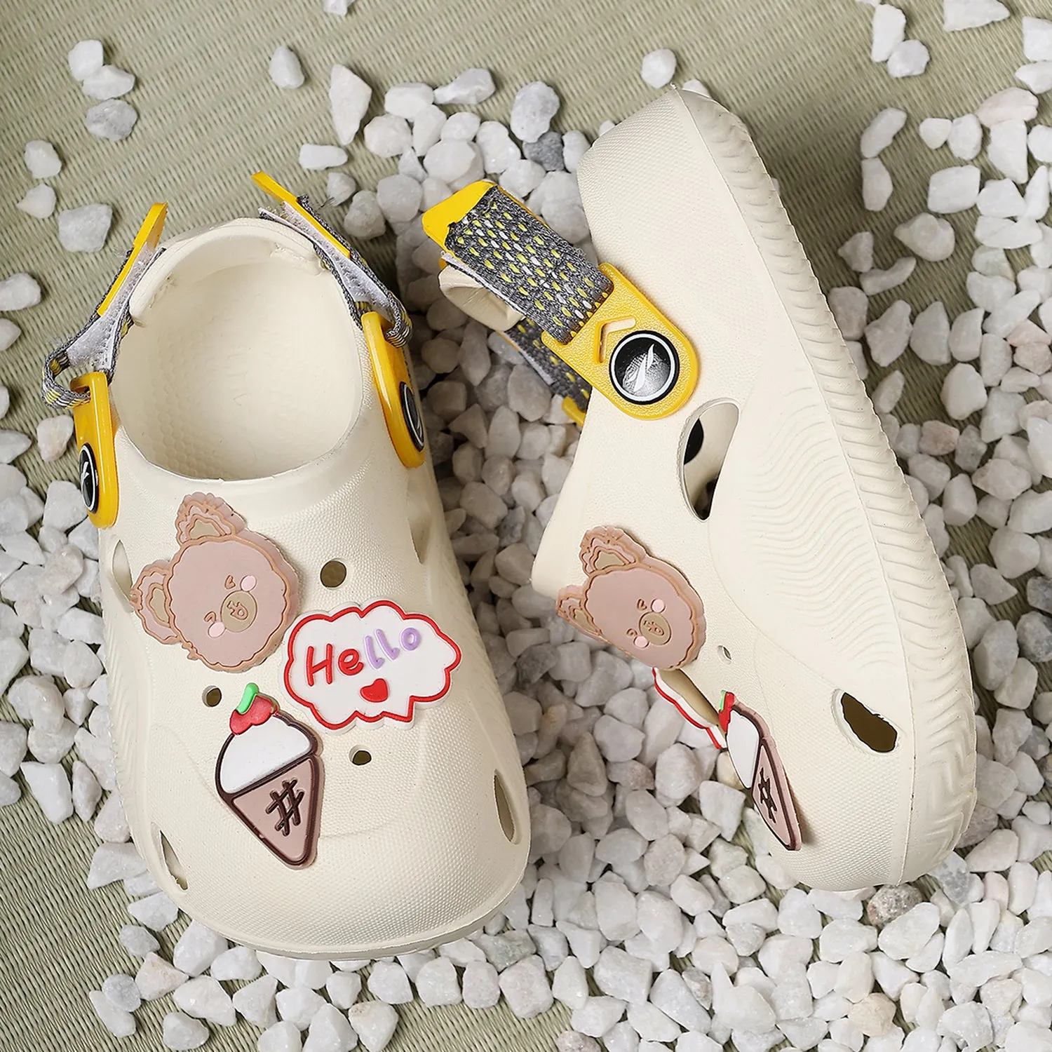 Clogs For Kids FLK 2044 Lined Overpuff Clogs