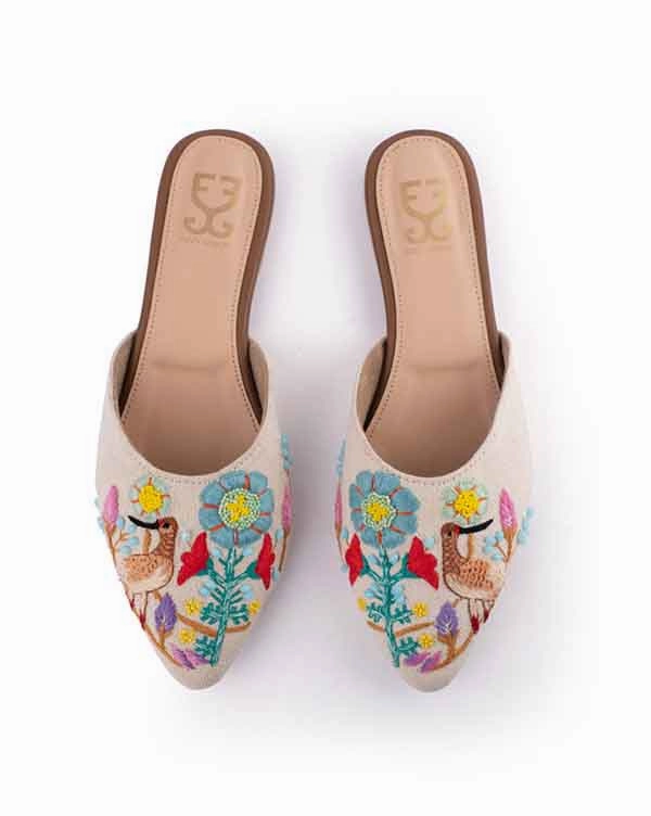 Flat Leather Mule Shoes Carpe Diem : Mules