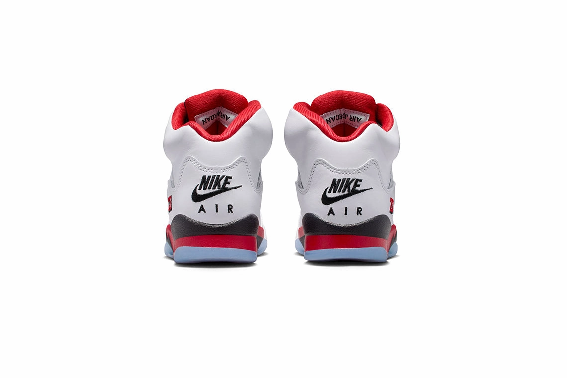 NIKE AIR Jordan 5 (Big Kids) - Fire Red "Black Tongue" (9/13) Upcoming Nike Basketball Shoes